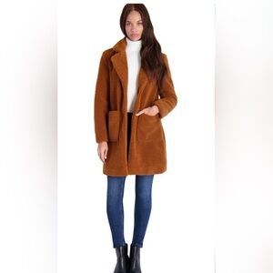 French Connection Brown Teddy Jacket NWT Size S